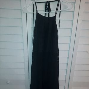 Endless Rose Halter Semi Sheer Dress (L)